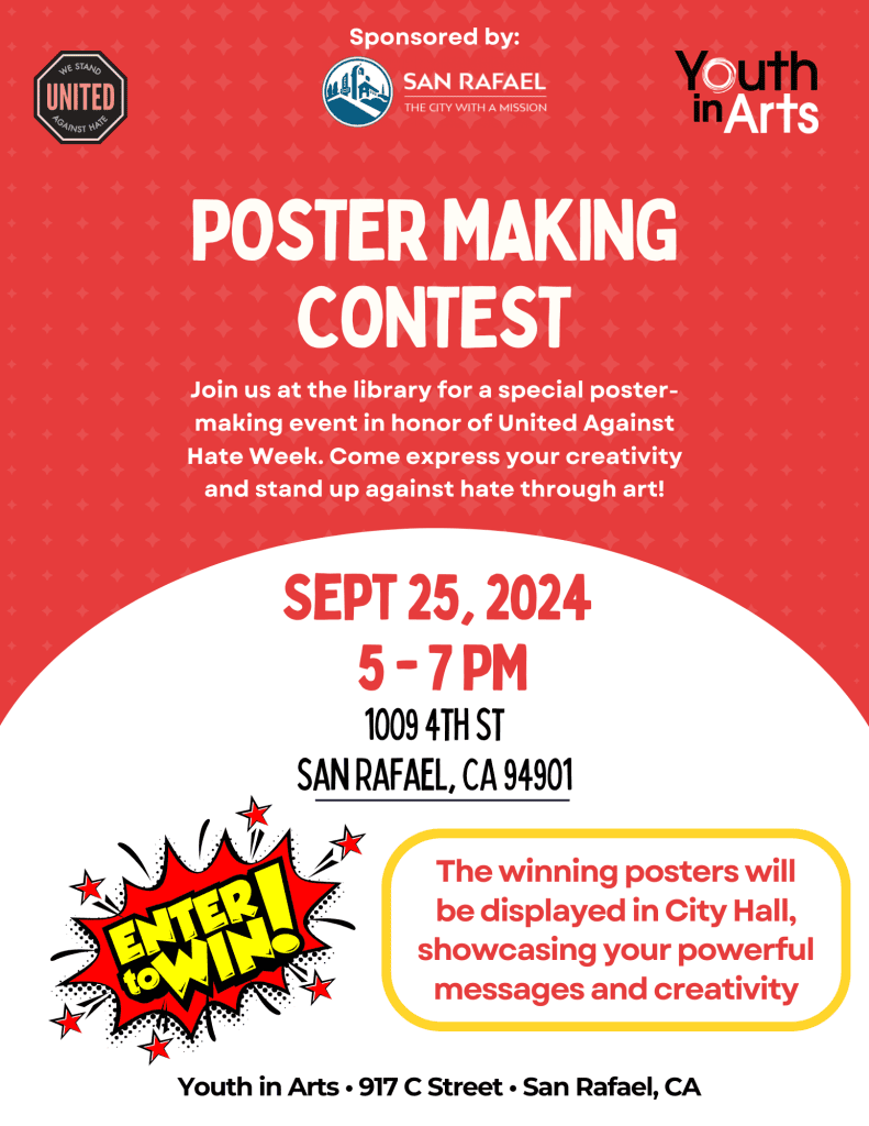 United Against Hate Week Poster Making Contest on Sept. 25th!